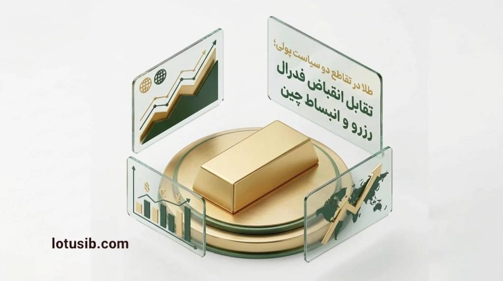 طلا در تقاطع دو سیاست پولی؛ تقابل انقباض فدرال رزرو و انبساط چین